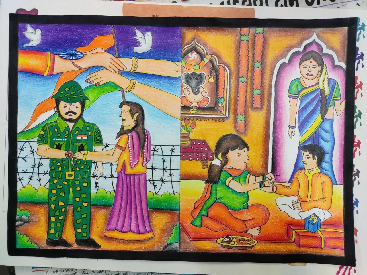 Drawing & Painting Competition in Class 3rd to 5th.